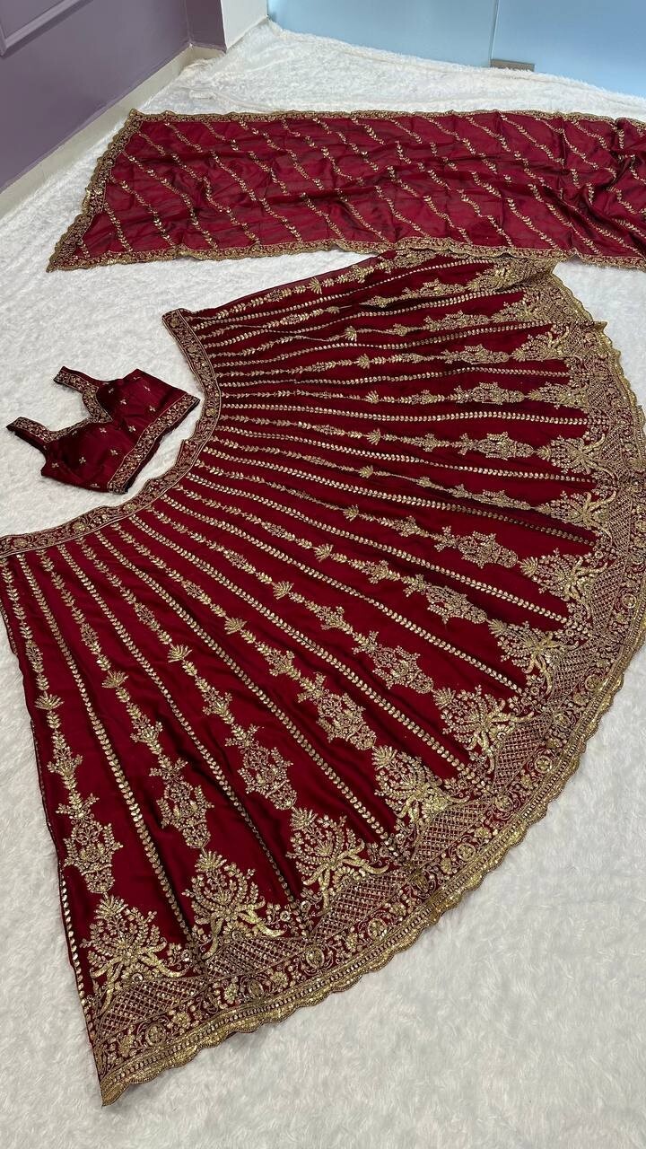 ETHNIC WEAR KASTURI SILK LEHENGA CHOLI WITH DUPATTA FOR WOMEN FESTIVAL