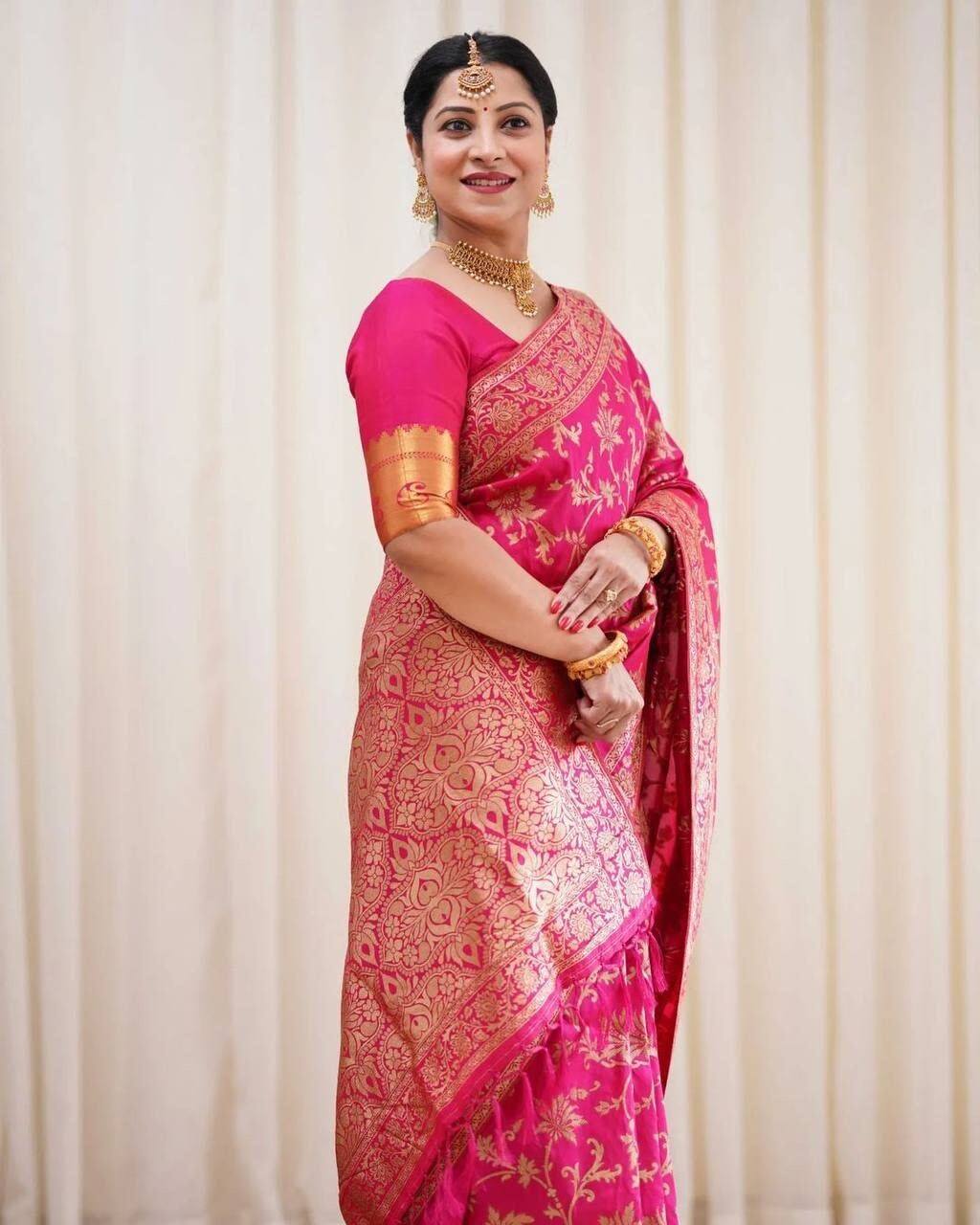 TRADITIONAL PARTY WEAR SOFT SILK INDIAN WEDDING WEAR KANJEEVARAM SAREE SARI