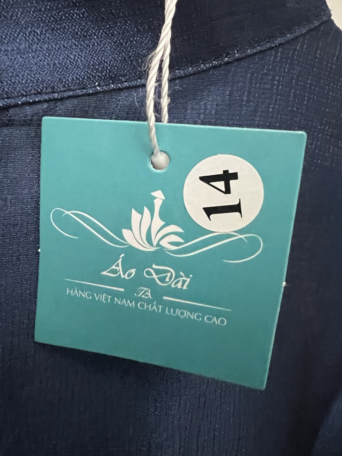 Vietnamese Blue Ao Dai Boys Size 14
