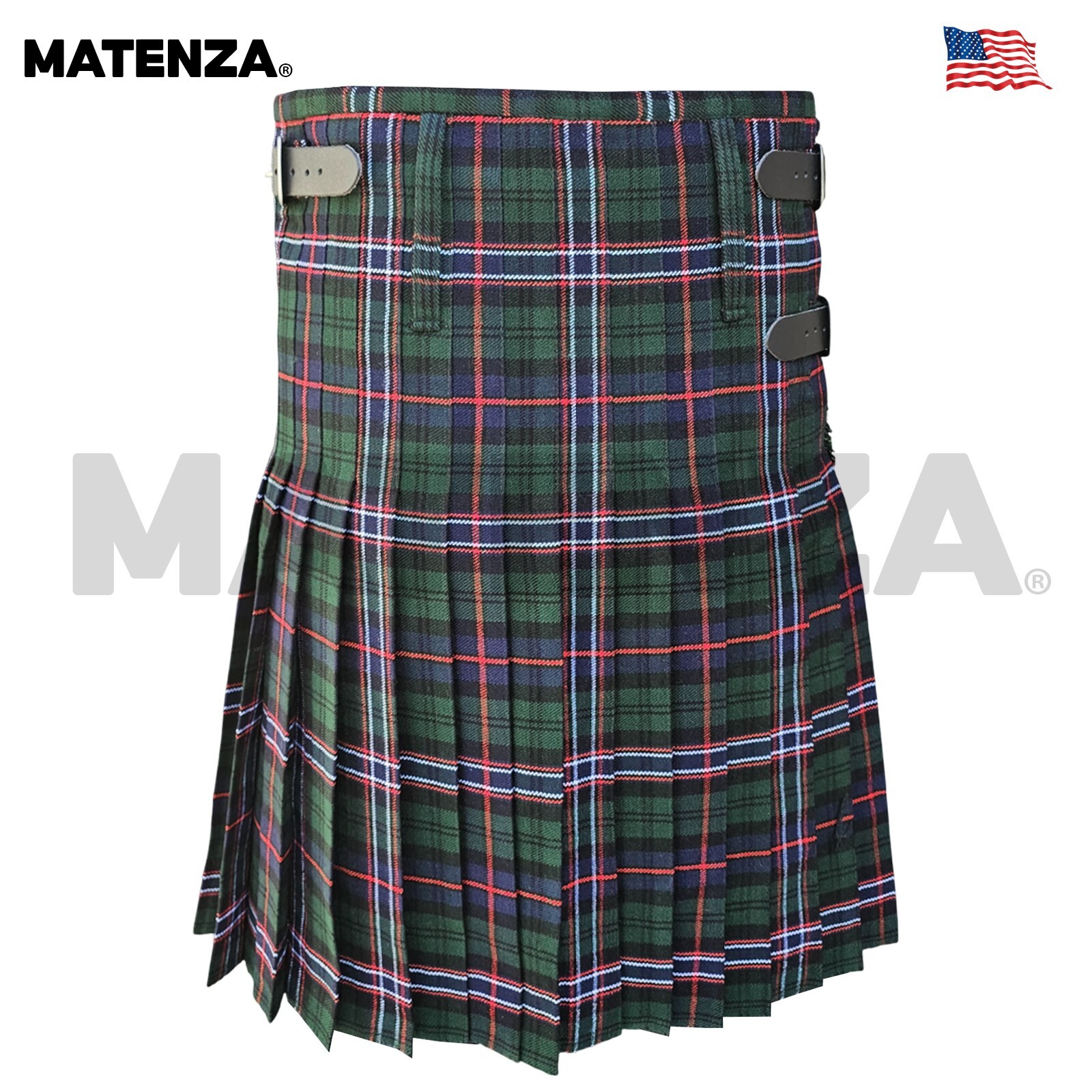 Scottish National Tartan Kilt 8 Yard 16oz Acrylic Wool
