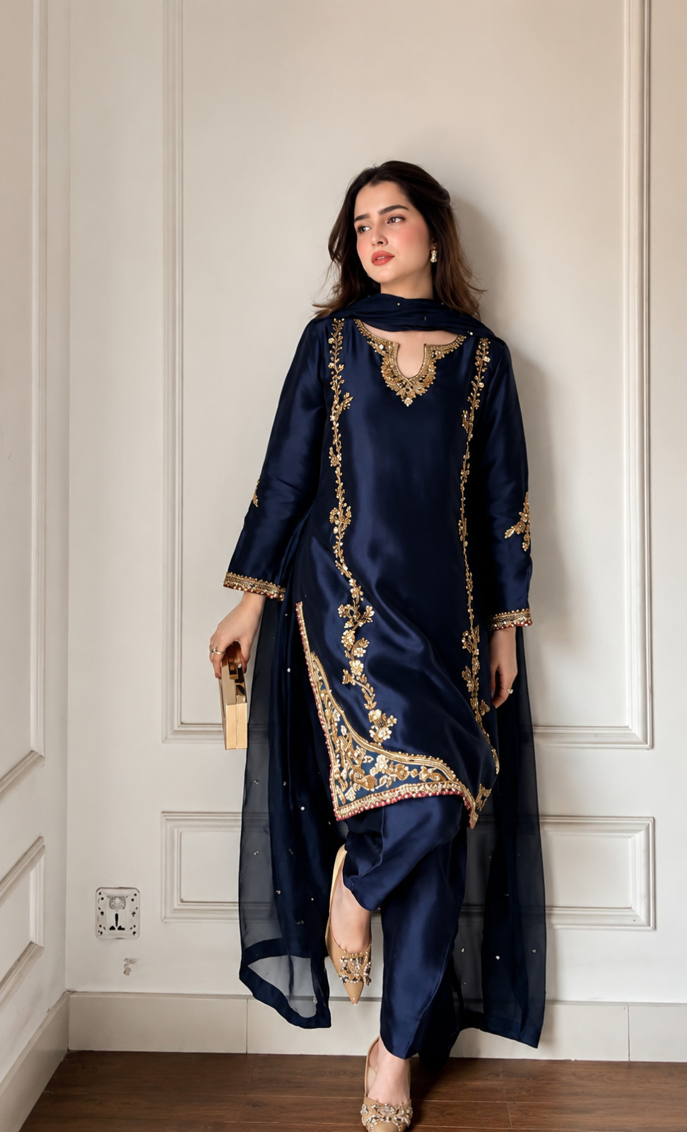 Ready made 3 Piece Pakistani Farshi Suits Bollywood Party Wedding Salwar Kameez