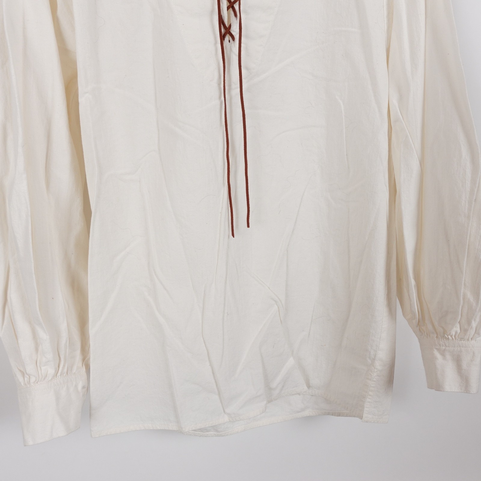 Scottish Jacobite Jacobean Ghillie Shirt Traditional Scottish Highland Leather M