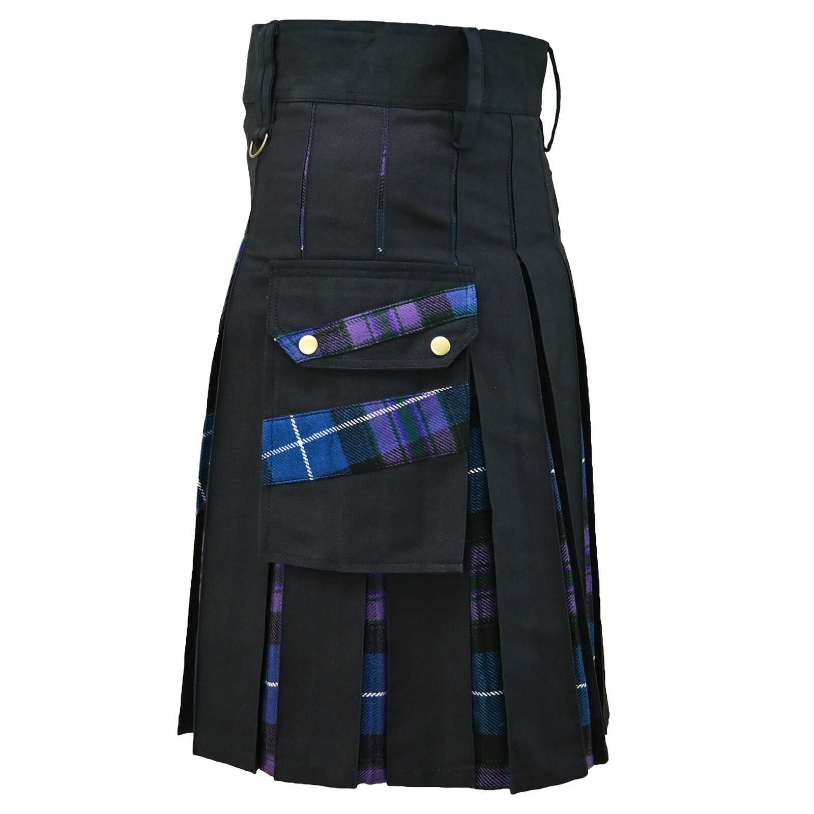 Traditional Scotland Hybrid Tartan Pride of ScotlanCross Stripes Kilt Highlander