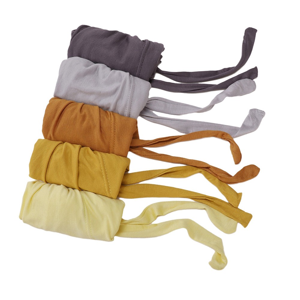 1/2pc Solid Color Elastic Beanie Modal Soft Adjustable Inner Cap Hijab Turban