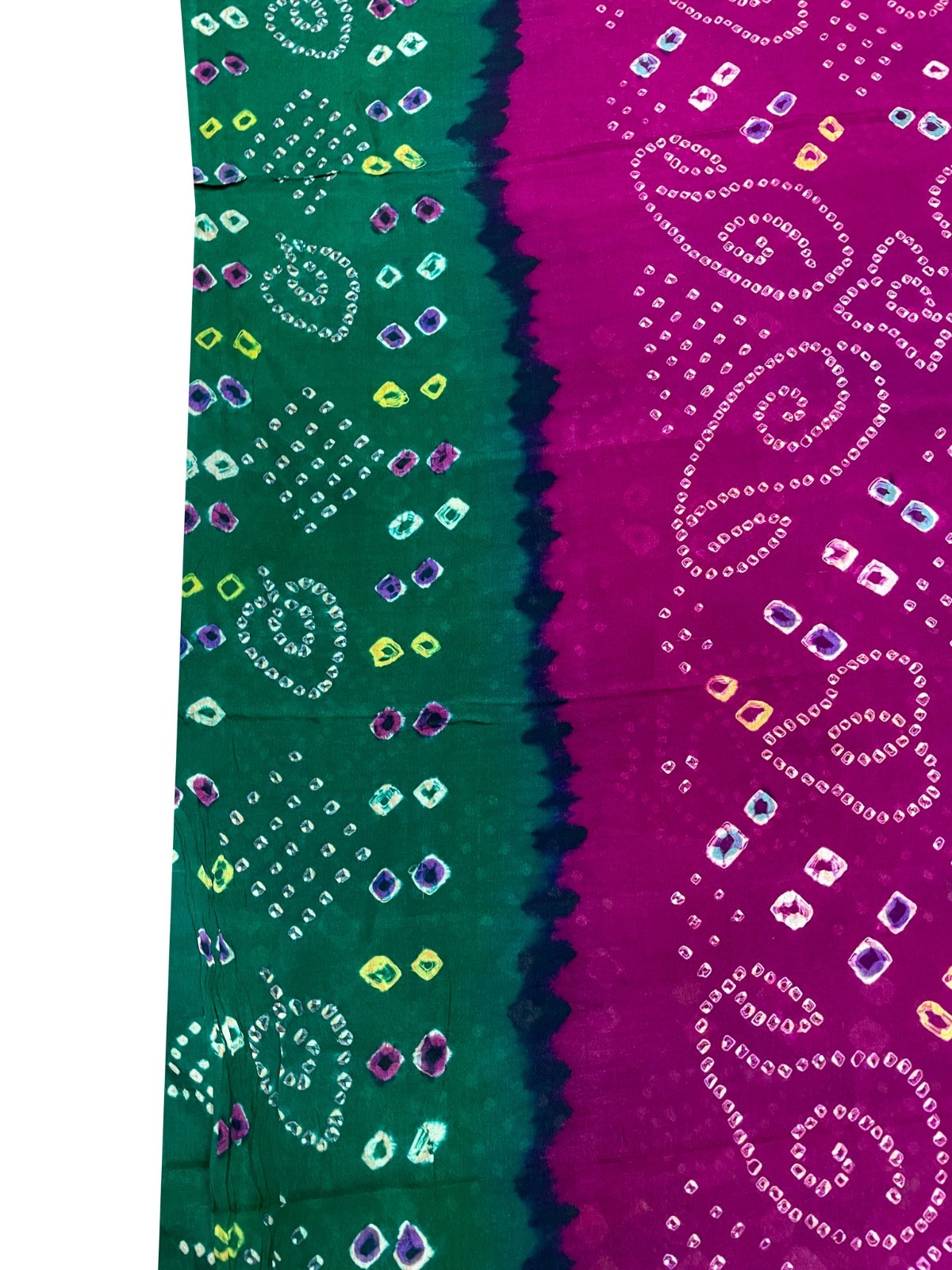 Vintage Chiffon Silk Saree, Lightweight Fabric for DIY & Sewing CS1161