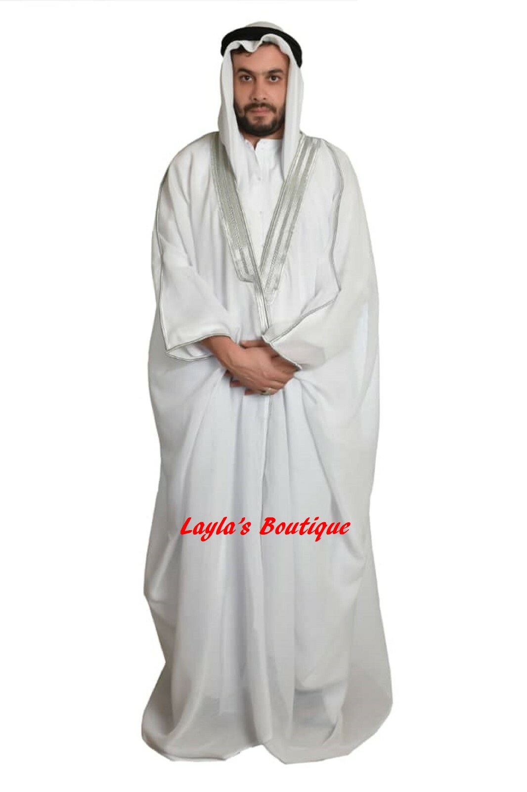 Quality Men’s Islamic Arabian Cloak Bisht thobe Eid
