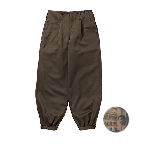 Toraichi Workwear Long Nikka Pants 3920-414 Mini Herringbone Brown 79cm