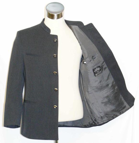 WOOL GRAY Men German SUIT JACKET & PANTS LODENFREY Winter Hunting w38″ c42″ M