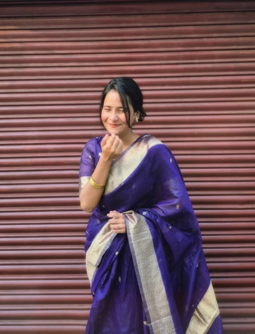 Elegant Blue Cotton Saree for Women