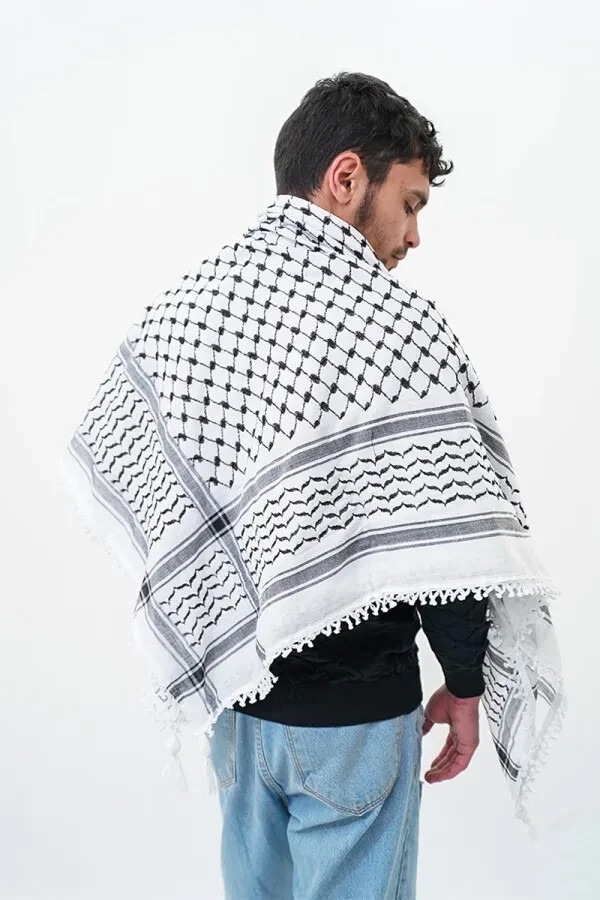 Unisex Palestine Royal Traditional Middle Eastern Shemagh, Bidouin شماغ Shmagh
