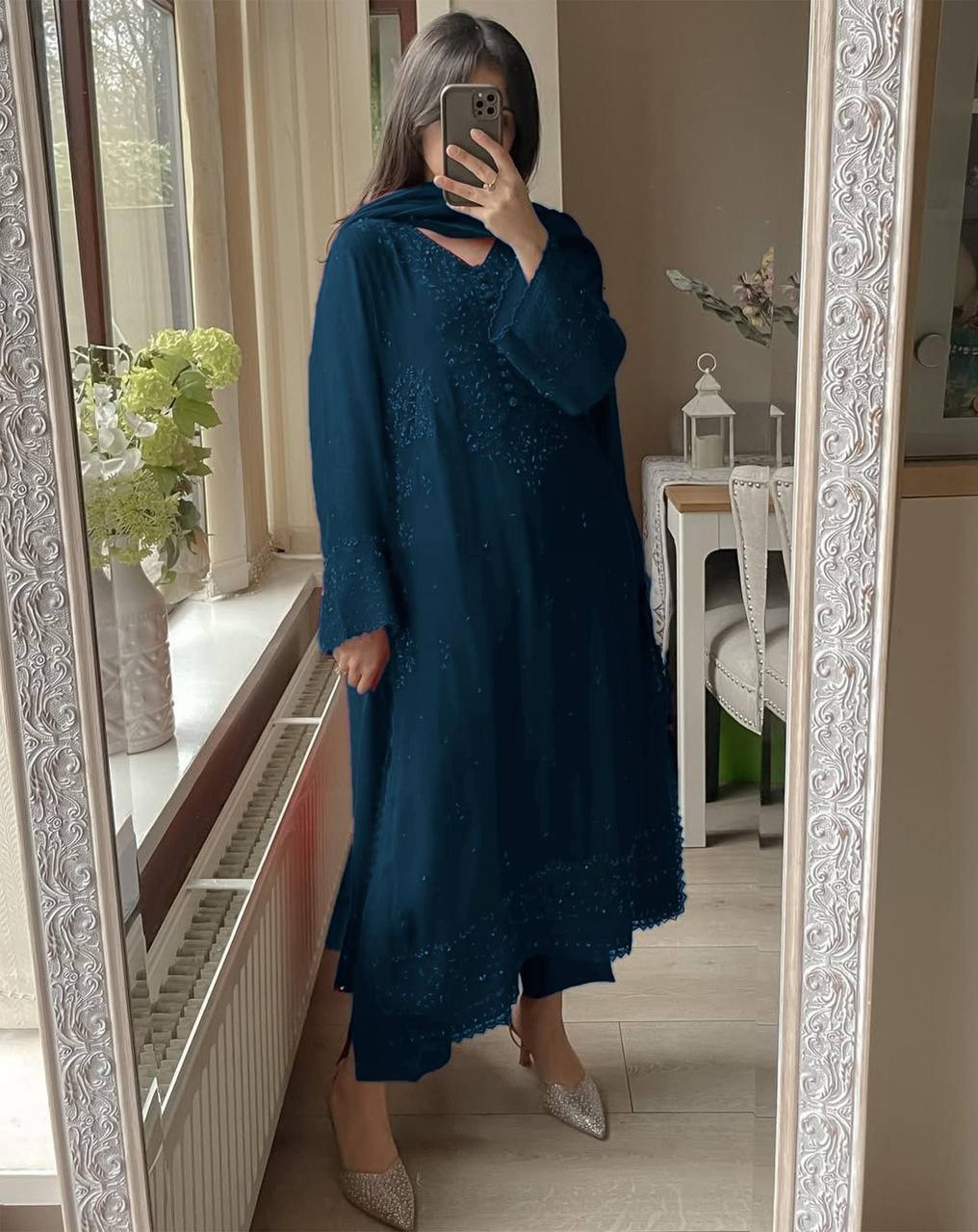 SALWAR KAMEEZ INDIAN WEDDING PAKISTANI PARTY WEAR DRESS SHARARA BOLLYWOOD SUIT