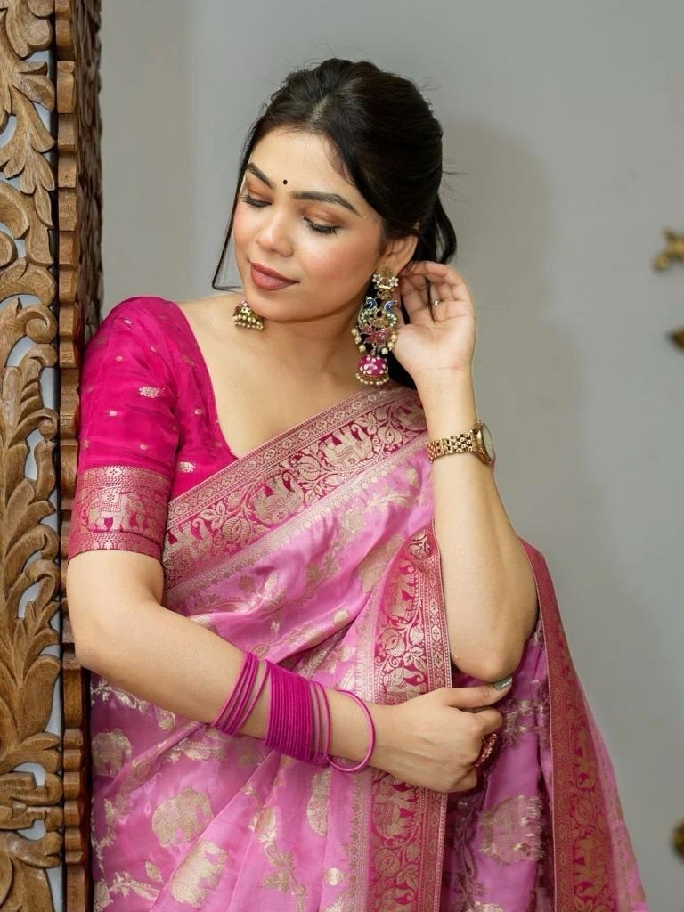 INDIAN SARI PAKISTANI WEDDING SAREE BLOUSE NEW BOLLYWOOD DESIGNER PARTY WEAR
