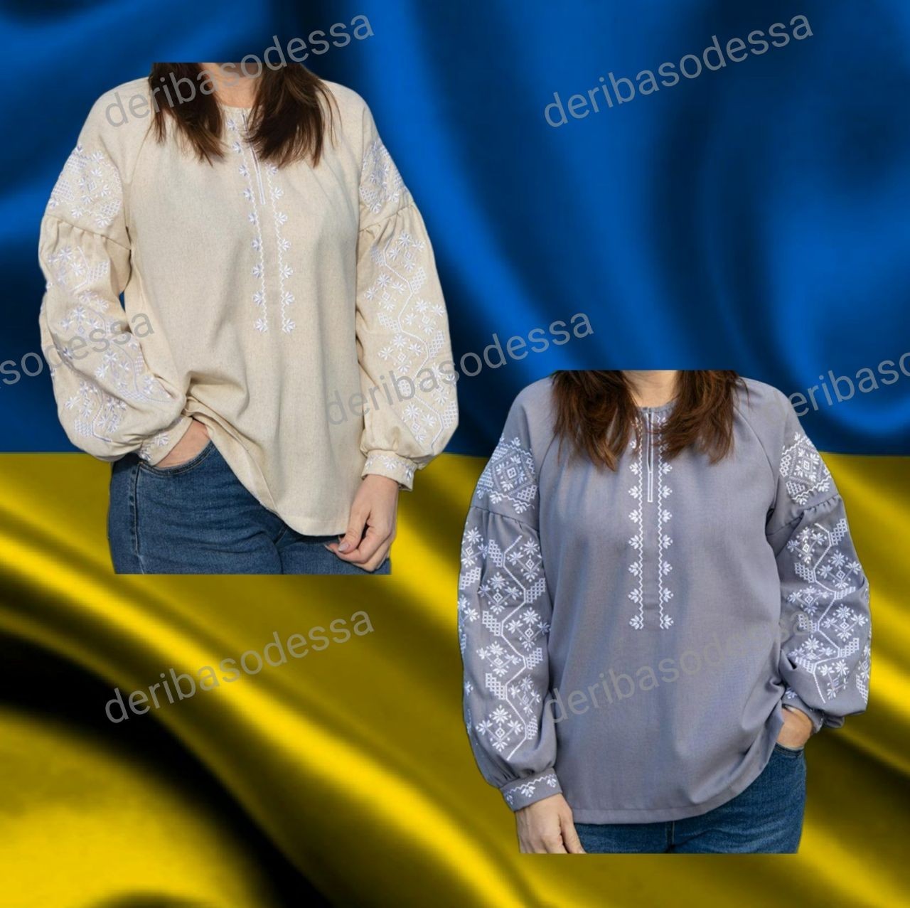 Traditional Ukrainian embroidered blouse Vyshyvanka 2XS,XS,S,M,L,XL,2XL,3XL,4XL