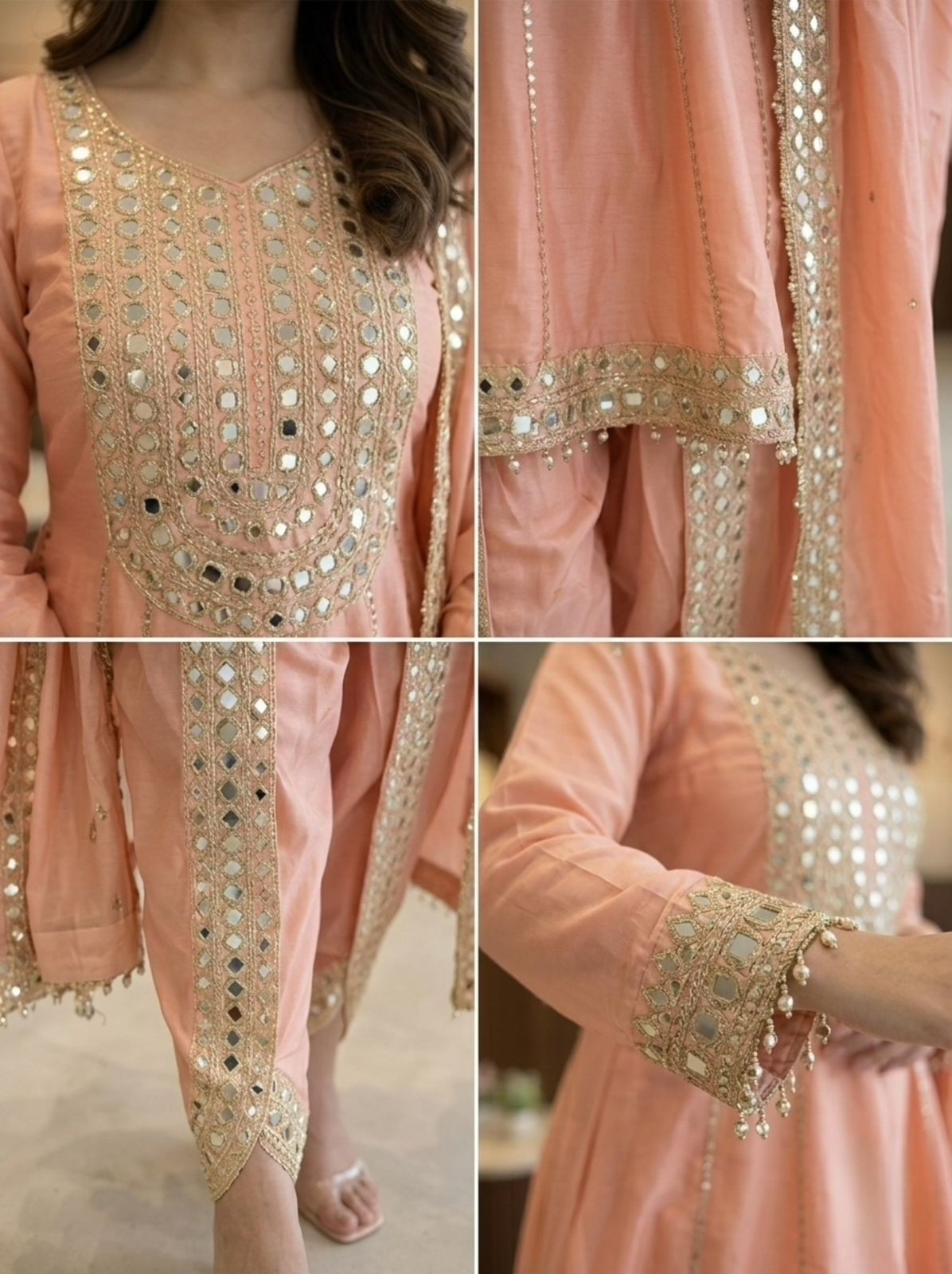 Desigenr Pakisatni Dhoti Pant Top Set Indian Bollywood Party Wedding Wear Suit