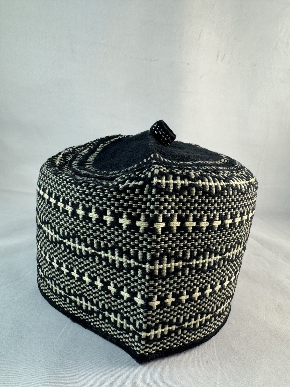 Authentic African Native Made Hausa/Fulani Fila/ Kufi Hat ~ 23-1/2”