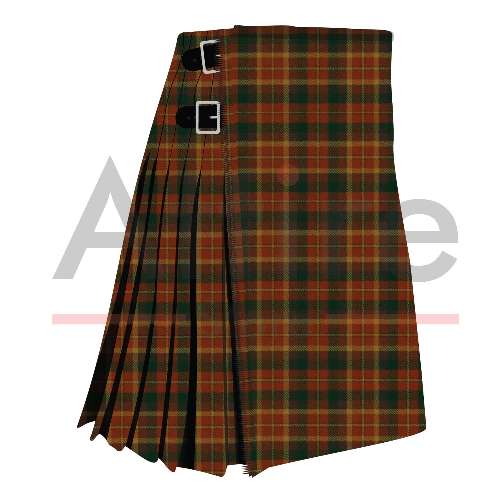 Scottish Handmade Traditional County Monaghan Tartan Kilt- Clan Monaghan Kilt