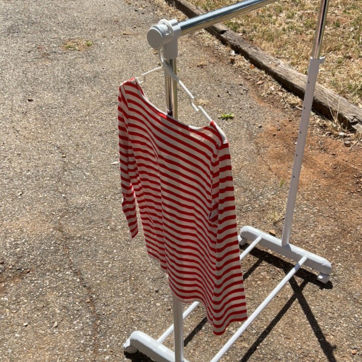 J. Crew Red White Striped Boatneck Top Size Small · Used