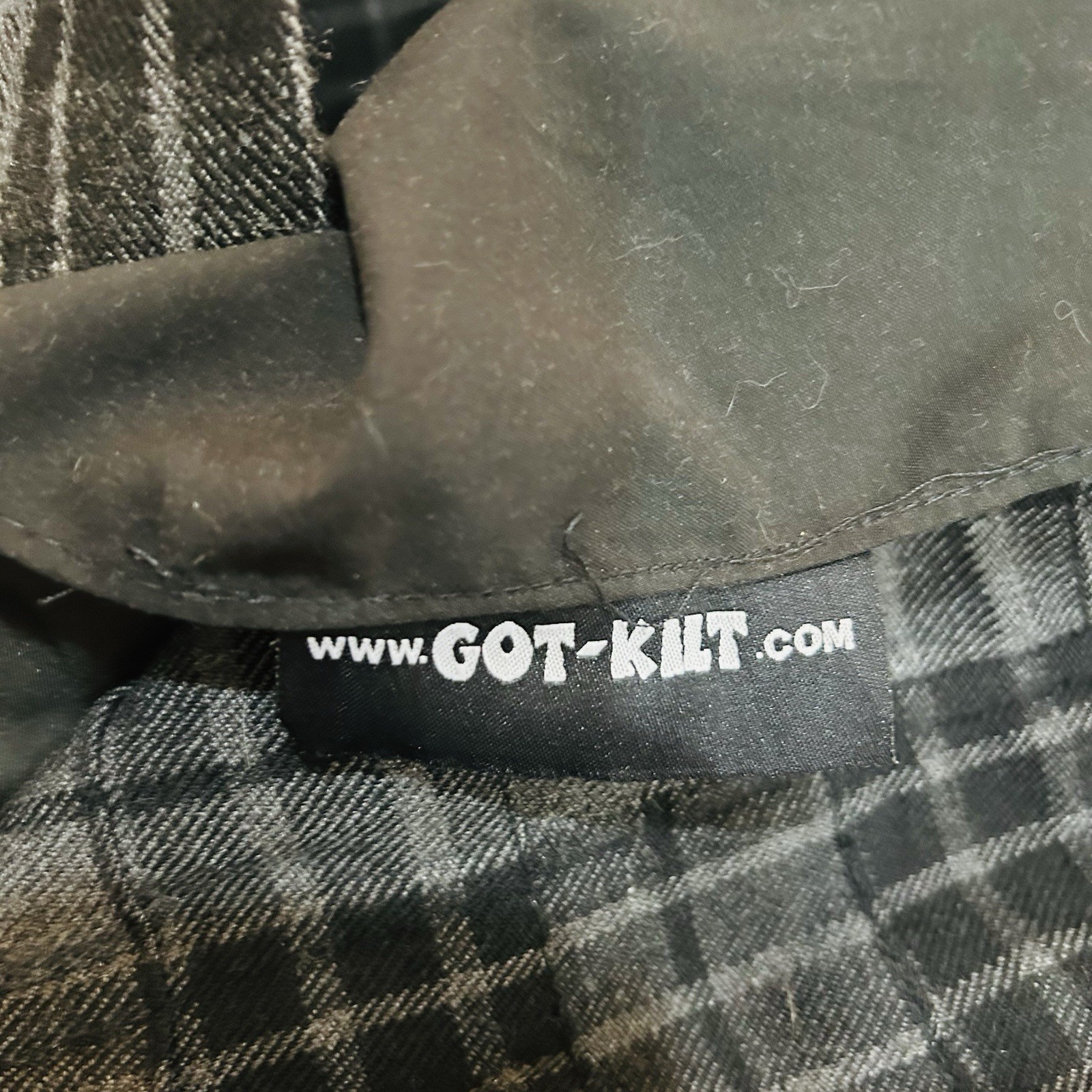 NWOT Got Kilt Gray & Black Plaid Utility Kilt Men’s Size 48