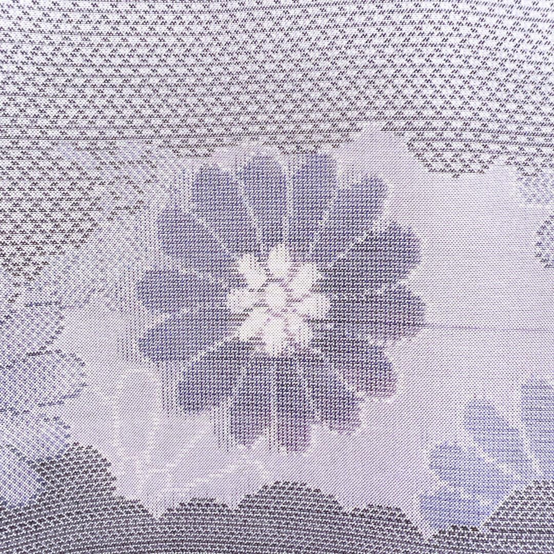 Kimono 121b tmg25120408 Oshima Silk Dusty Purple Chrysanthemum Cloud