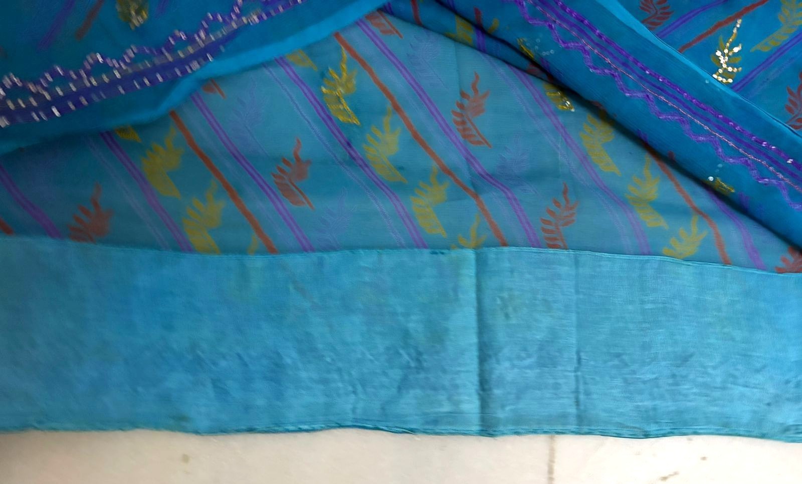 Brown Saree Women Wrap Dress Solid Craft Fabric Used Indian Vintage Sari Fabric