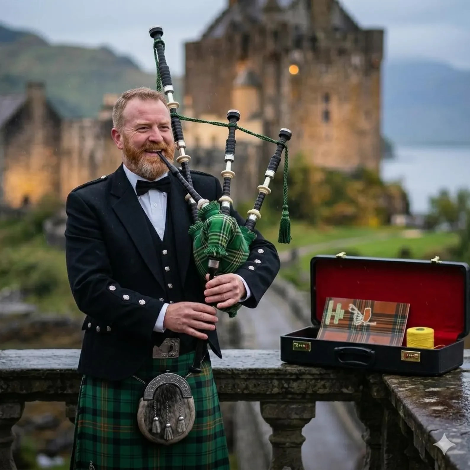 Great Pofessional Bagpipe Set | Full Size Scottish Bagpipes with Hard Case