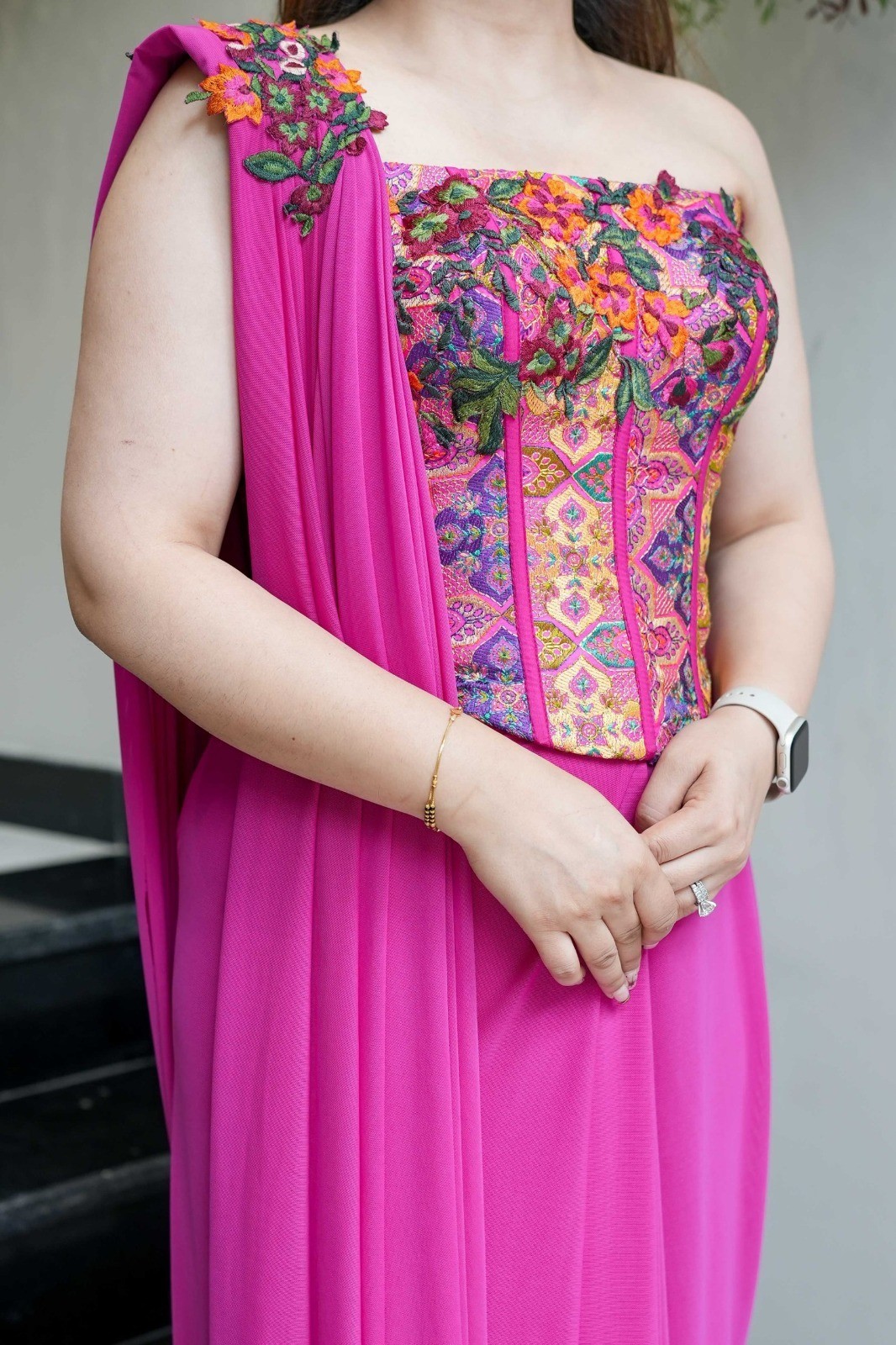 Rangoli Silk One Minute Saree Ready To Wear Party Wear One Minute Saree