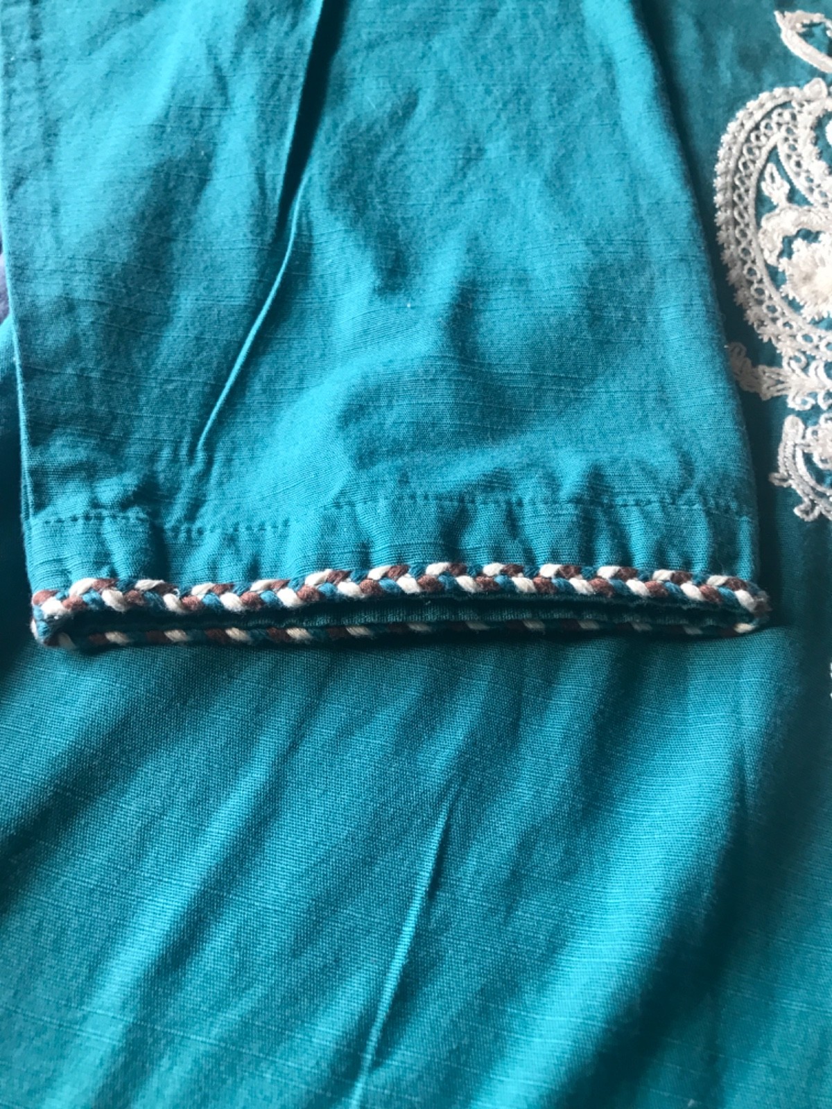 NWT KHAADI Size 14 Drop Shoulder Embroider Khaddar Kurti Fall/Winter Pakistan