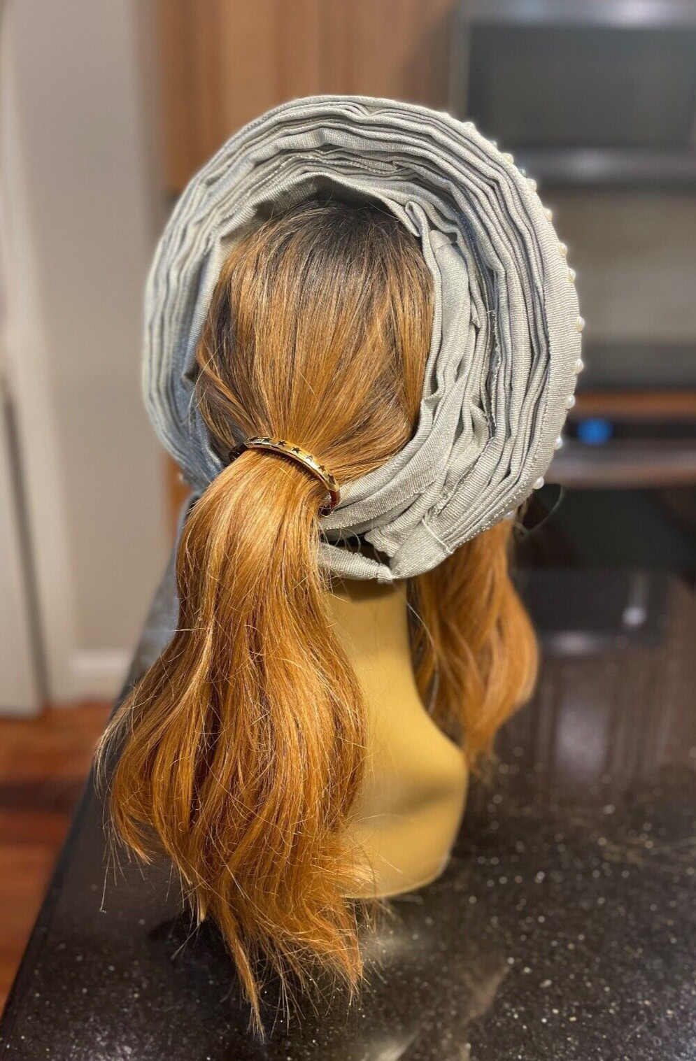 Aso Oke Auto Gele Fabric Headtie Hats Ready To Wear Scarf Turban Cap New Fashion
