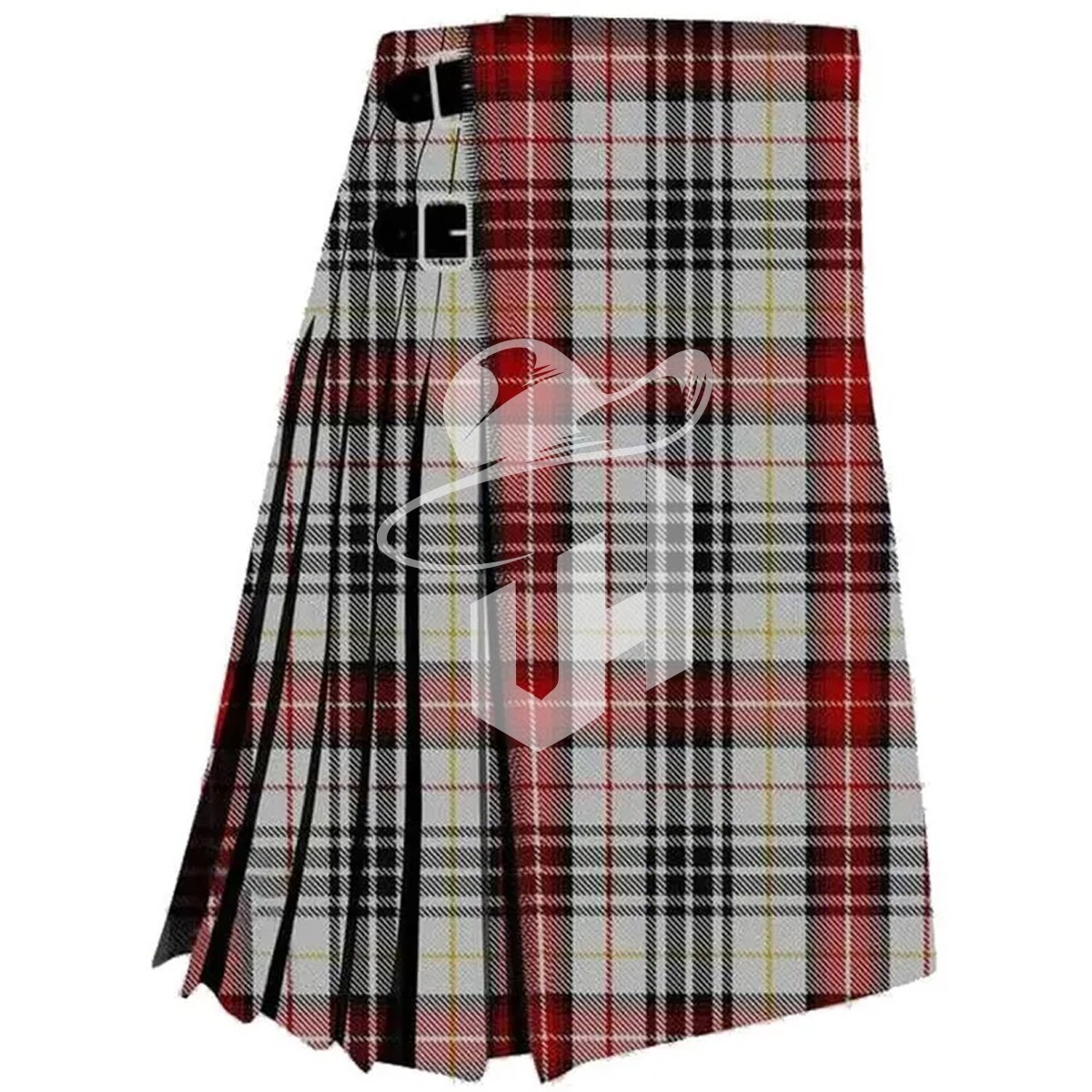 Traditional 8-Yard Kilt in Elegant Casey Dress Tartan Pattern