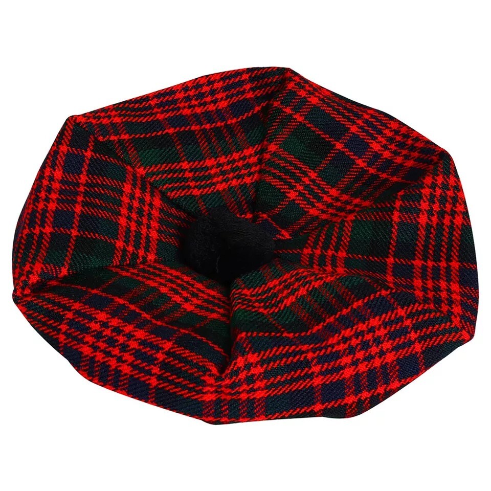 Men’s MacDonald TAM o’ SHANTER Bonnet Beret Balmorals Tartan Tammy Hat