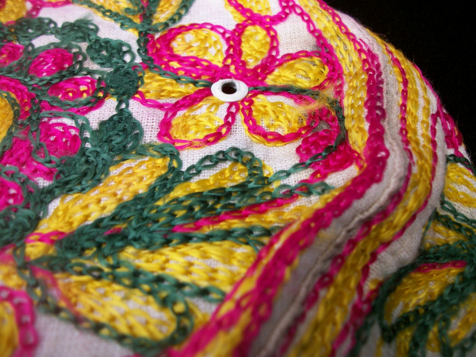 Sindhi Embroidery Hat Middle Eastern Turkish Topi Boys Cap Colorful