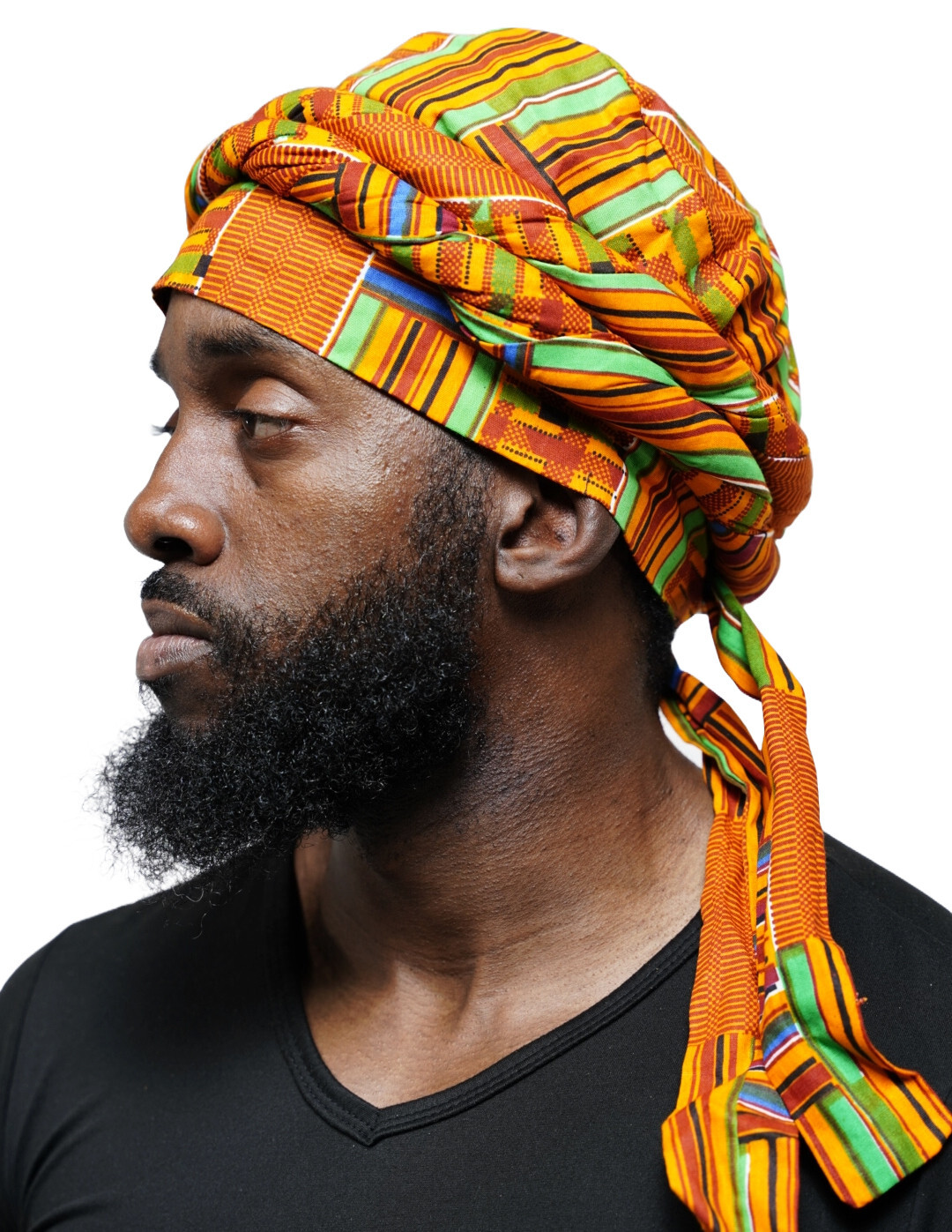 Kente African Print pre-tied Turban for Men