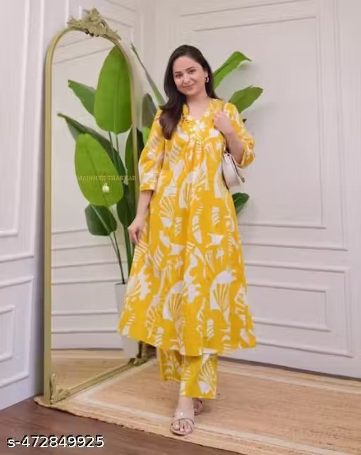Readymade Embroidered Rayon Kurta/kurti Palazzo Set for Women’s Festive Outfit