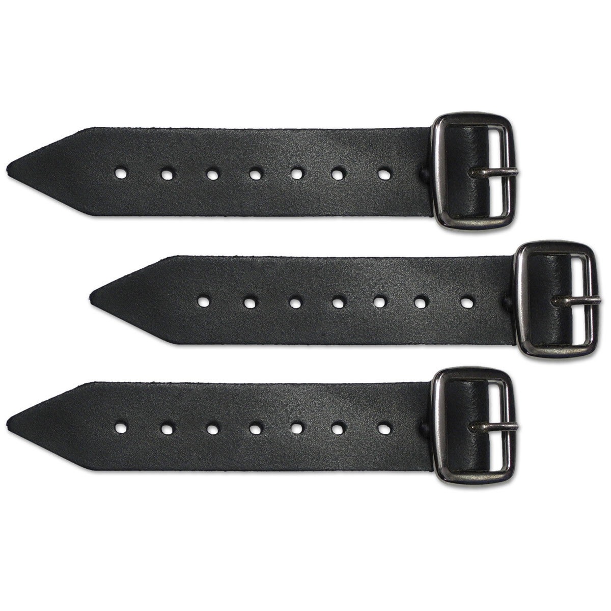 Kilt and Kilted Skirt Leather Strap Extenders – Sets of 3 – Made in Scotland