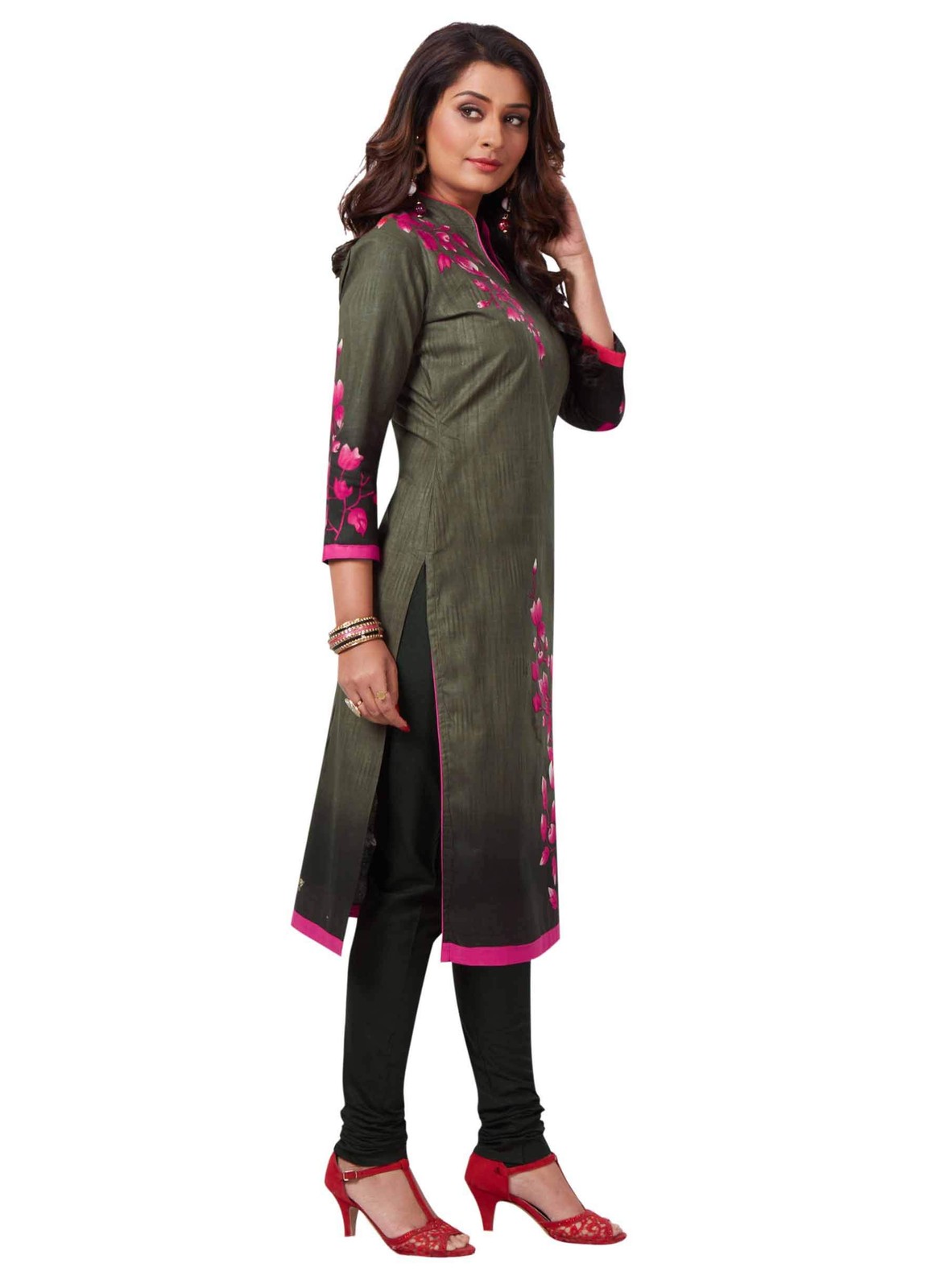 Miraan Women Cotton Unstitched Dress Material (Band1811, Multicolour, Free Size)
