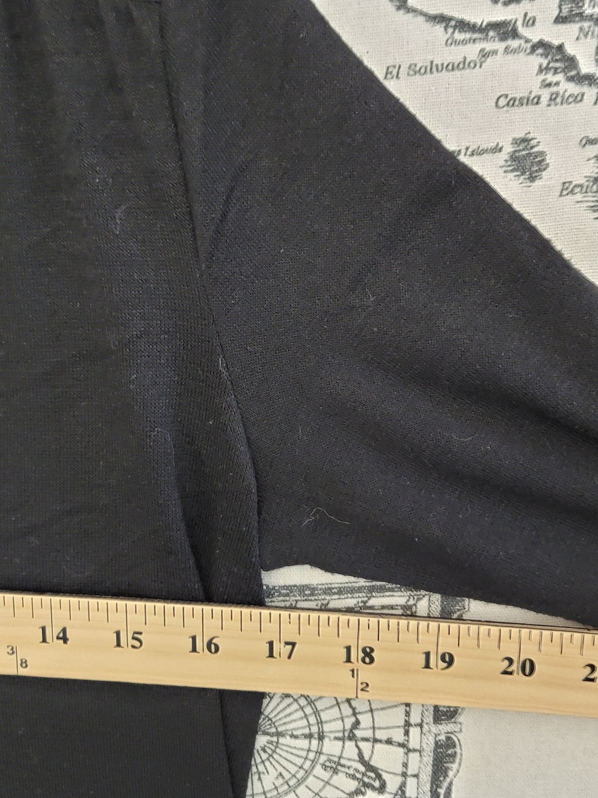 41 Hawthorn Black Long Sleeve V-Neck Top Women’s Size S Made in Vietnam