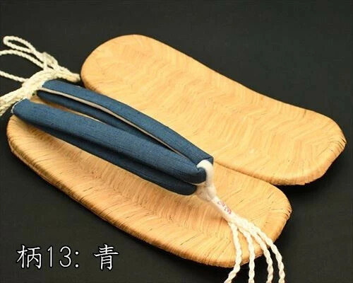Tatami surface Leather Sole Nozaki flat surface Setta Sandals Aizu cotton strap