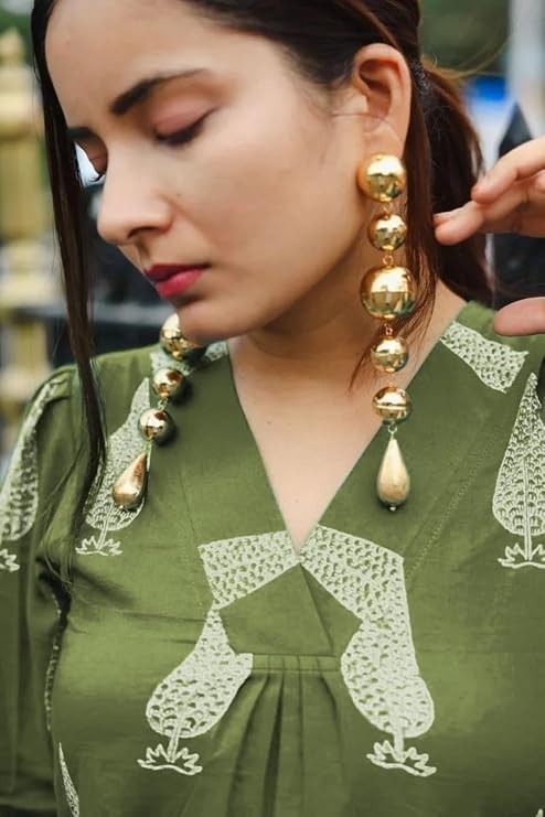 Women’s Kurta Set || Elegant Floral Suit Set for Women