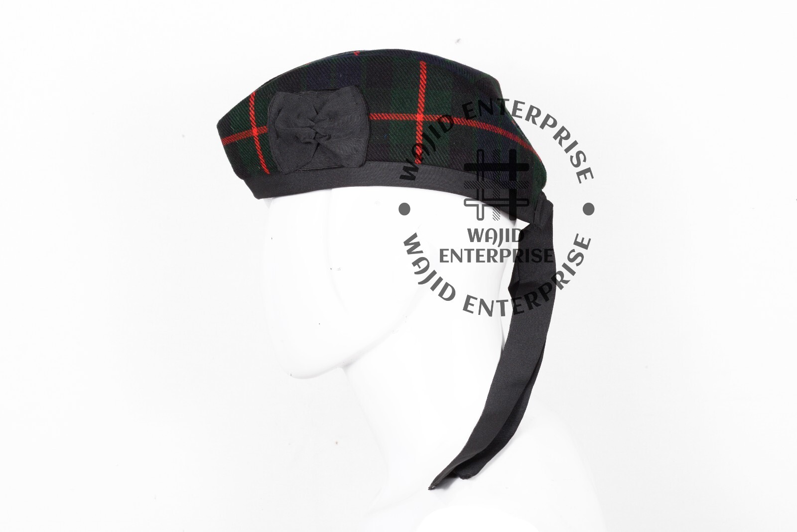 Scottish GLENGARRY Cap Gunn tartan Military Bonnet Glengarry Hat / Kilt Cap