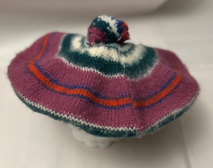 Vtg Ancient Dress Culloden Tam O’Shanter Beret Beanie Cap Hat 100% Wool Scotland