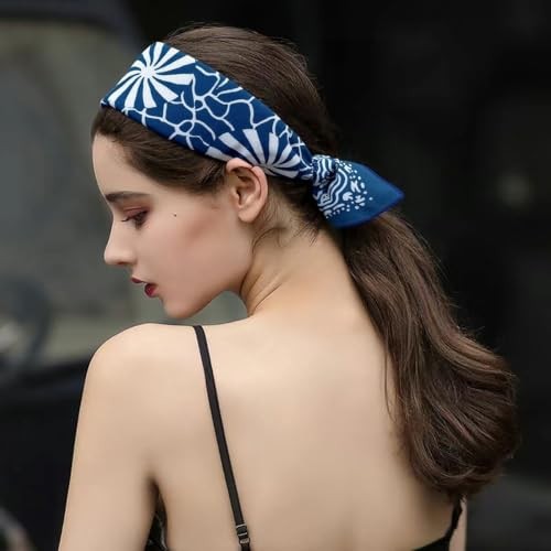 Cotton-Blend Bandana, Head Scarf, Headband, Head wrap, Hair Neck Scarf Fcs054