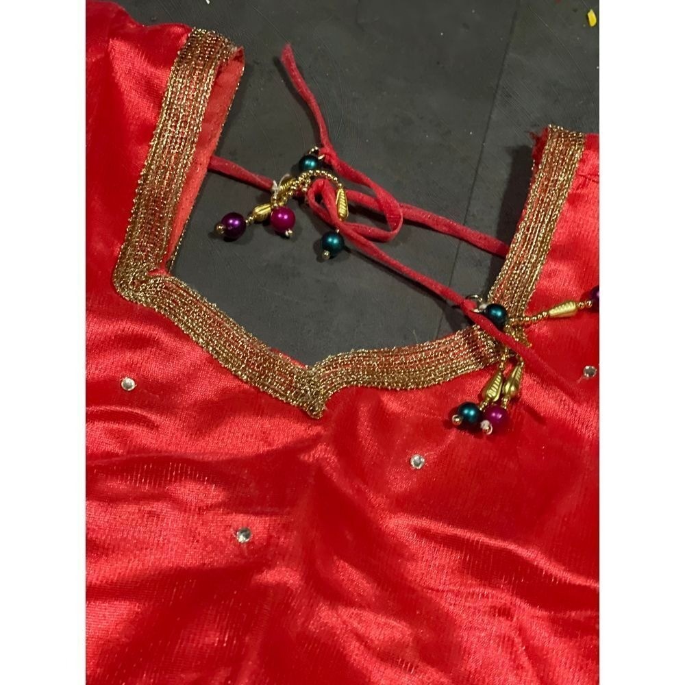 Elegant Indian Salwar Kameez Set Gold Pants Red Embroidered Top Ethnic Wear H709