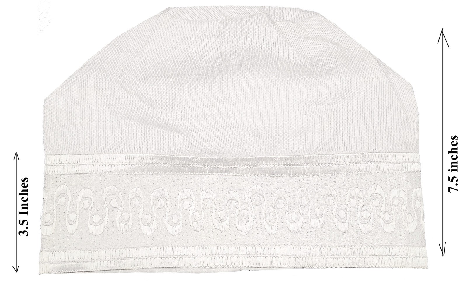 White African ASO Oke Embroidered Cap | Traditional Nigerian Men’s Hat | Wedding