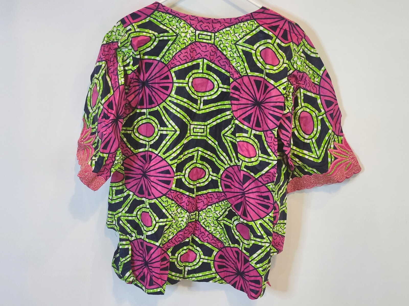 African Stars Womens Mens Embroidered Casual Shirt One Size