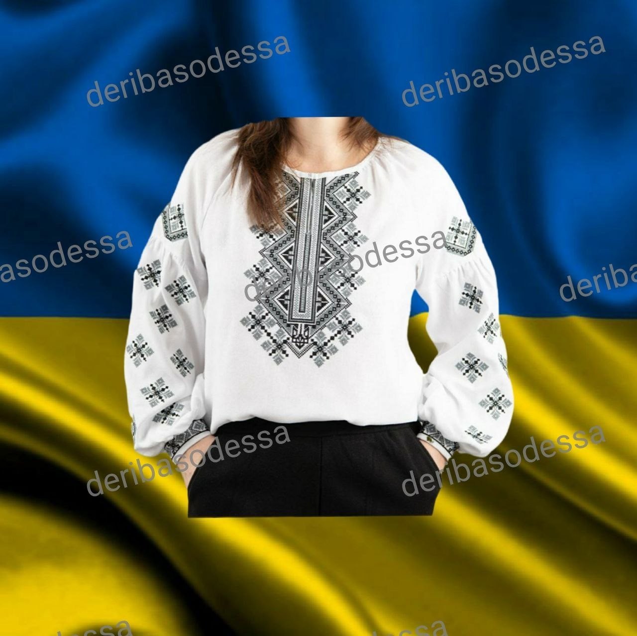 Traditional Ukrainian embroidered blouse Vyshyvanka 2XS,XS,S,M,L,XL,2XL,3XL,4XL