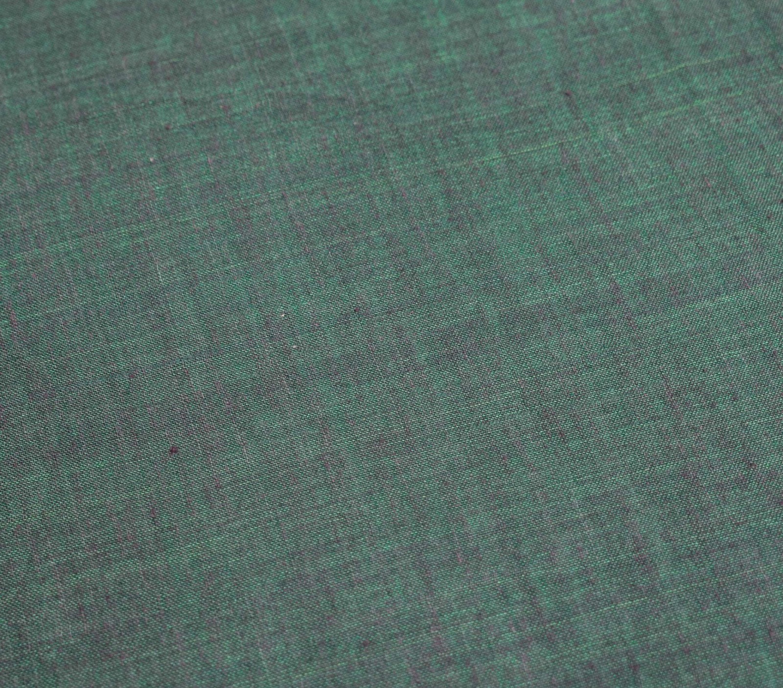 Sushila Vintage Dark Green Saree with Maroon Woven Border PureCotton Sari Fabric