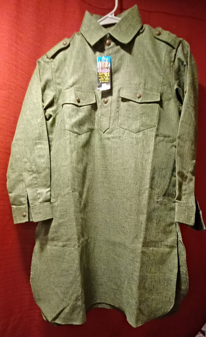 Pathani Kurta Green Long Sleeve Men’s Size 30 Ethnic Wear Crossfire Designer