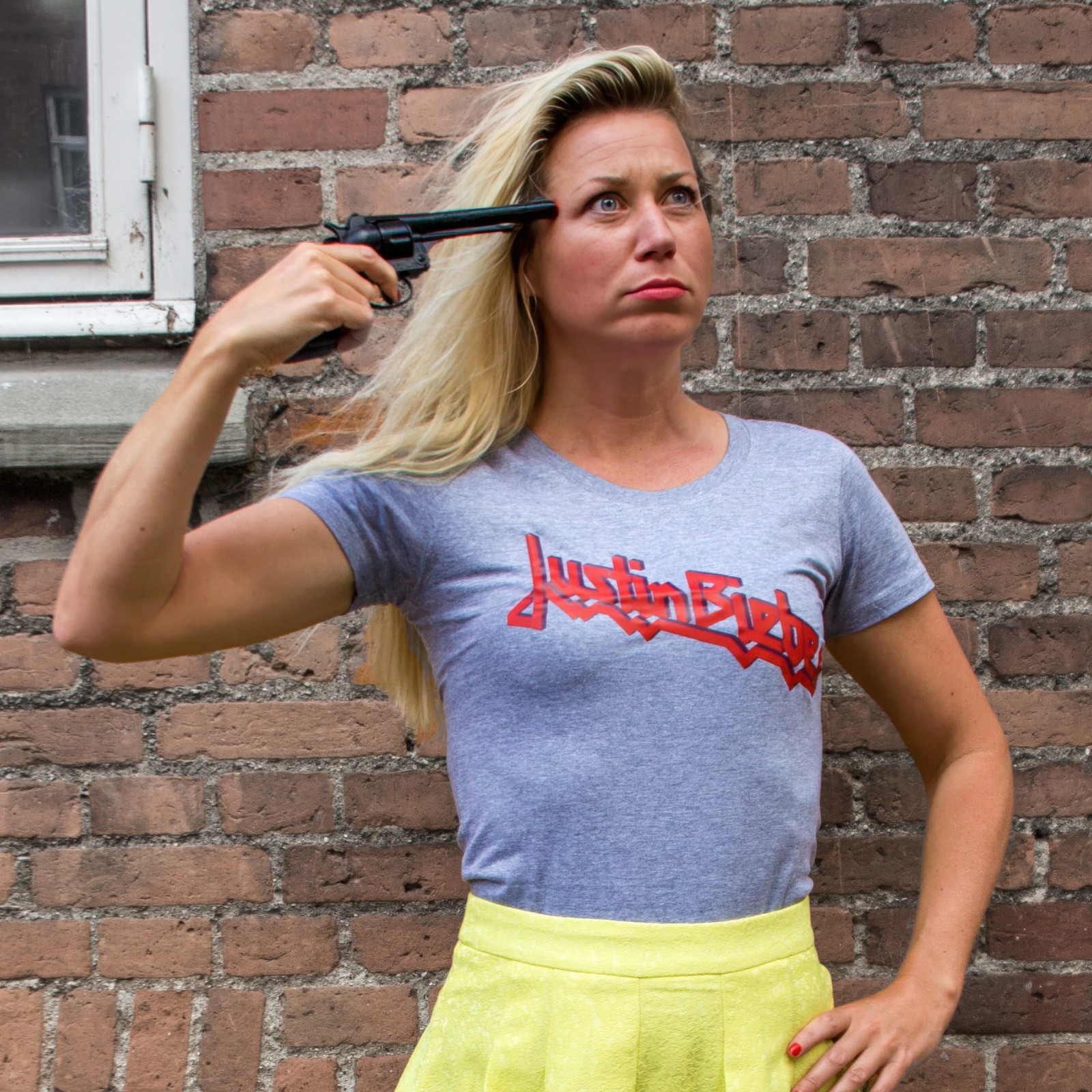 Justin, Judas, Priest, Fitted, Pop, Rock, Metal, Mashup, Music, Band T-shirt