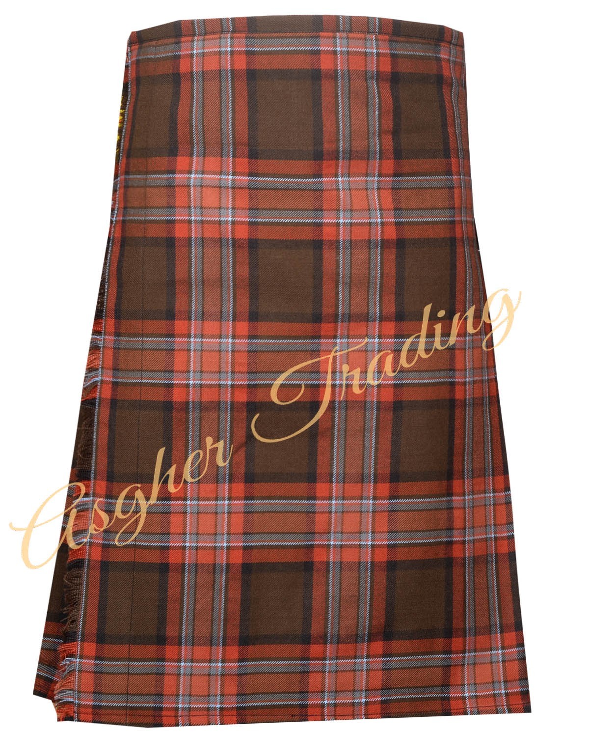 County Down Tartan Kilt For Man – 16 Oz Acrylic Wool, Traditional 8 Yard Kilts