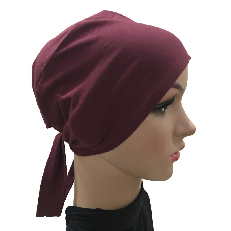 Under Scarf Hijab Bonnet Cap Headwear Muslim Women Inner Hat Headband New